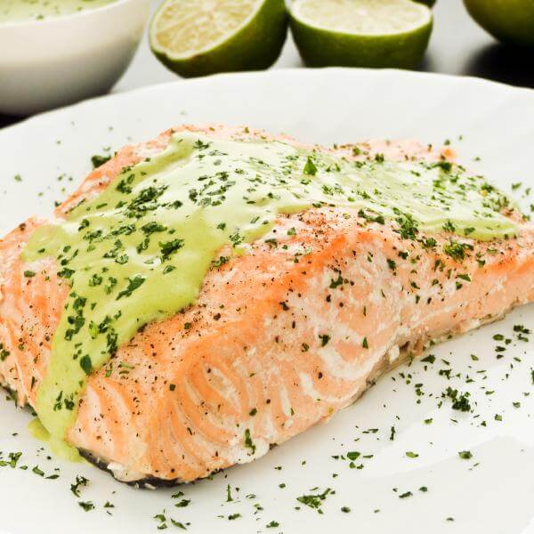Grilled salmon